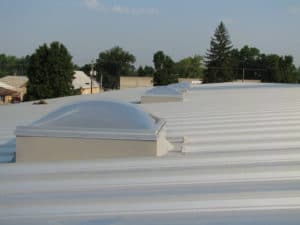 daylighting on metal roof for business