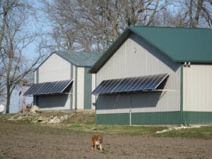 wall mounted solar awnings metal barn