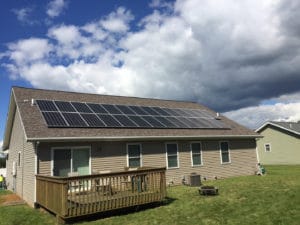 roof mounted solar panels residential