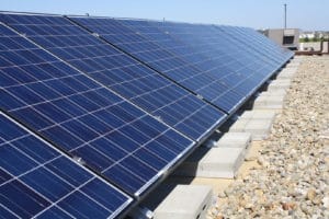 ballasted roof mounted solar panels business