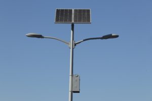 solar panels on light pole