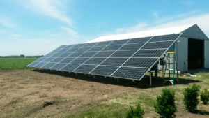 Farm Agriculture ground mounted Solar System Lincoln, IL