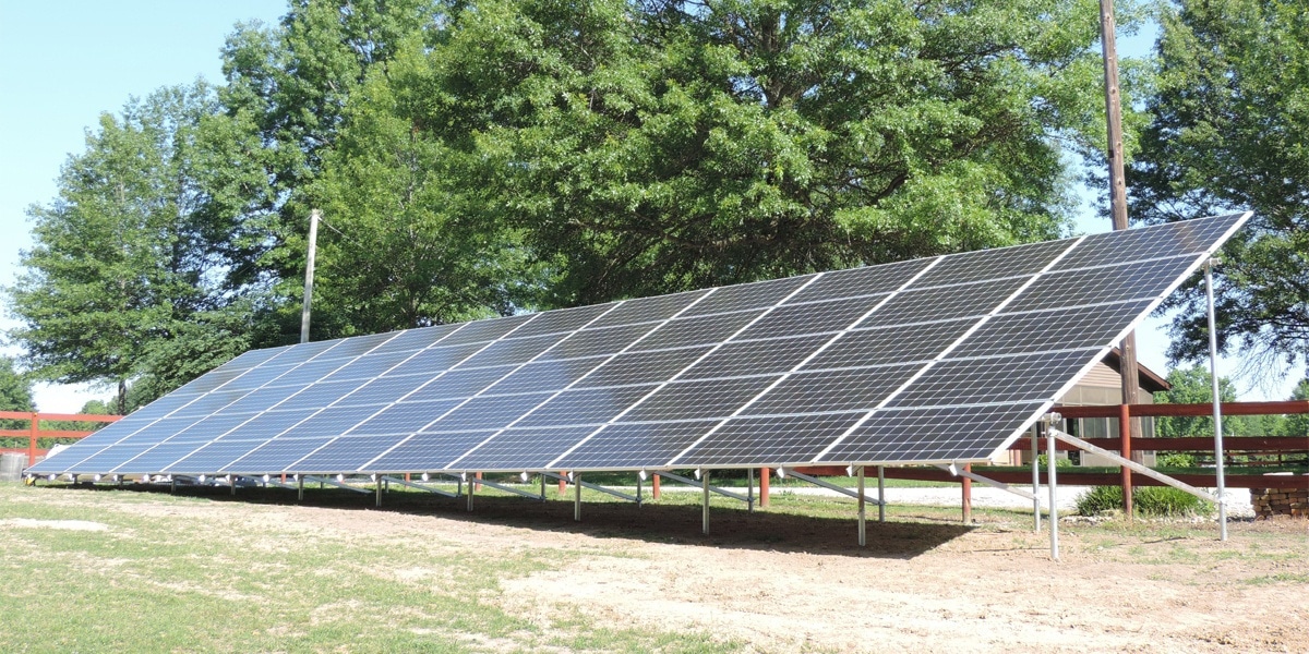 Residential Ground Mounted Solar Installation | Germantown, IL